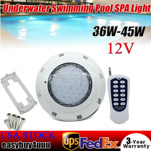 12v 35w/45w Pool Light Underwater Color-change Led Lights Rgb Ip68 With Remote
