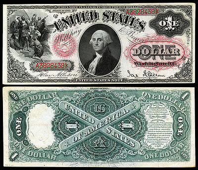 Nice Looking Crisp Unc. 1878 $1.00  Red Seal Copy