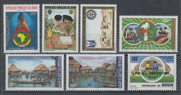Benin 1987-90 Mint Lot (x7) (id:763/d53104)