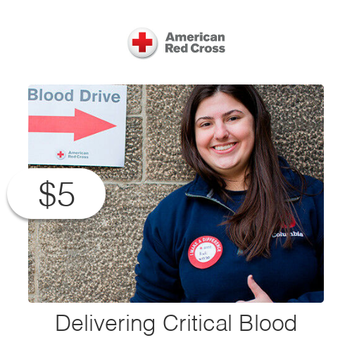 $5 Charitable Donation For: Delivering Critical Blood To Those In Need