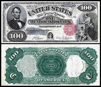 New Crisp Unc. 1880 $100.00 Banknote Copy! Read Description