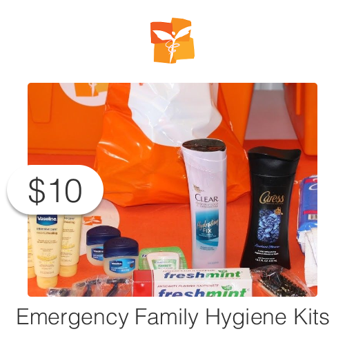 $10 Charitable Donation For: Emergency Family Hygiene Kits